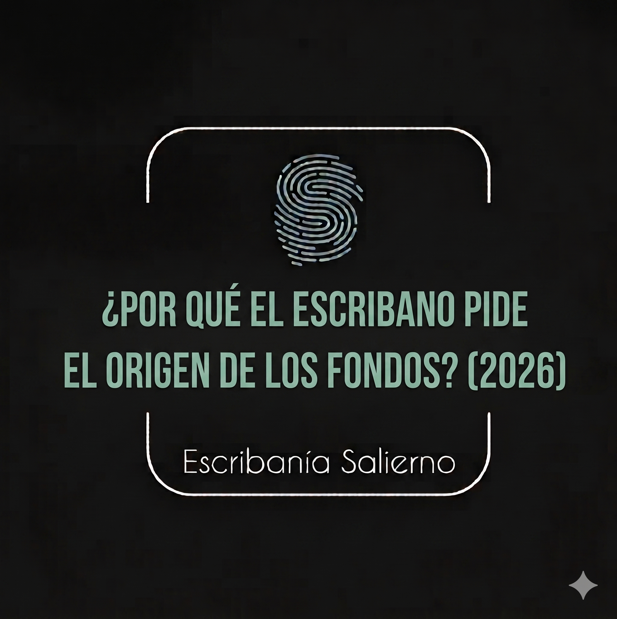 ¿Por qué el escribano pide el origen de los fondos? (2026).