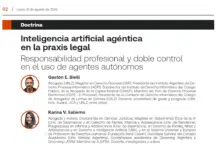 Inteligencia artificial agéntica en la praxis legal: responsabilidad profesional y doble control Inteligencia artificial agéntica en la praxis legal: responsabilidad profesional y doble control notarial.